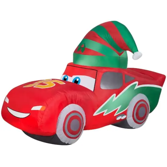 3.5ft. Airblown&reg; Inflatable Christmas McQueen with Stocking Cap {1}