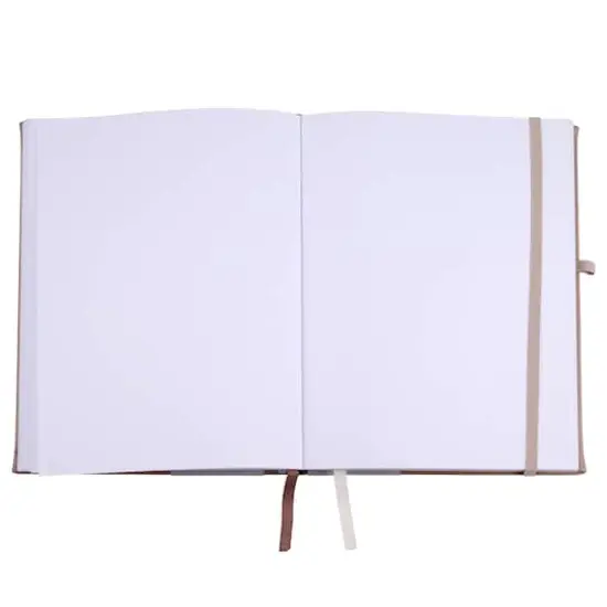Hardcover Dot Journal with Pocket by Artist's Loft&trade;, 6" x 8" Taupe {3}