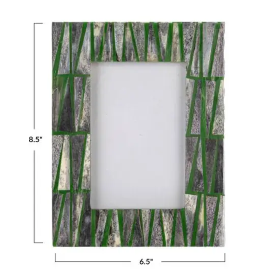 Hello Honey® 4" x 6" Multicolor Triangle Pattern Reclaimed MDF Photo Frame {5}