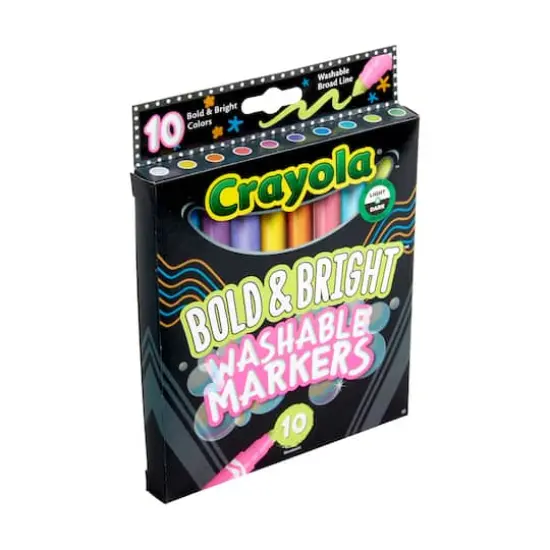 Crayola&reg; Bold & Bright Broad Line Washable Markers, 10ct. {10}
