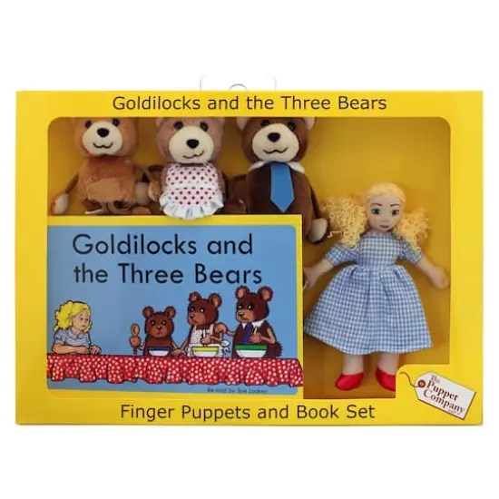 The Puppet Company® Goldilocks Finger Puppets and Book Set {1}