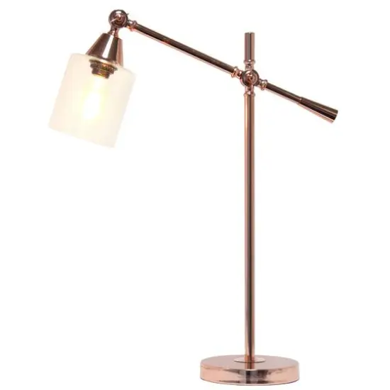 Lalia Home 2.5ft. Vertically Adjustable Desk Lamp Rose Gold {3}