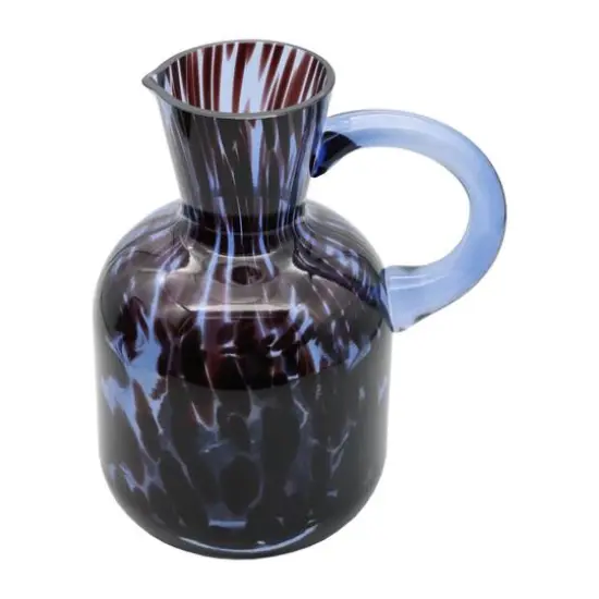 7.5" Blue Glass Vase Pitcher by Ashland&reg; {3}