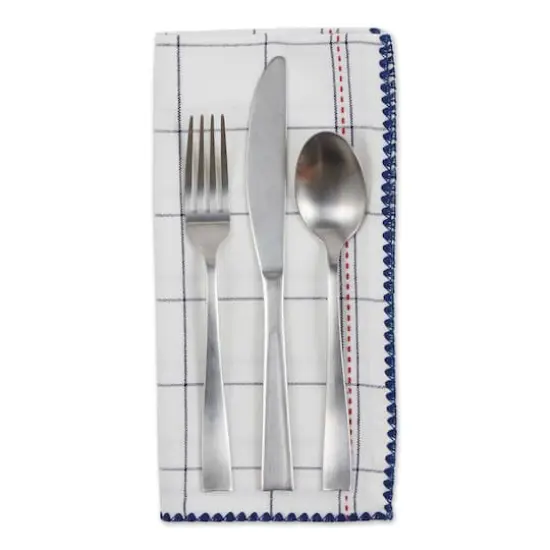 Kitchen Windowpane Embellished Napkin, 4ct. {4}