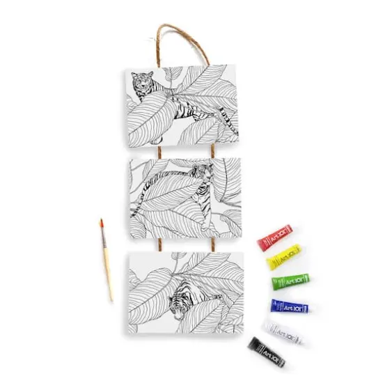 Art 101 Gallery Tiger & Apothecary Hanging Canvas Wall Art Kits {5}
