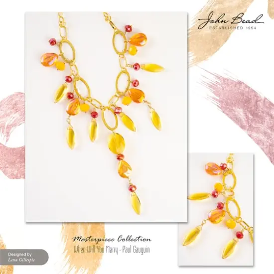 John Bead Masterpiece Collection Glass Bead Box Mix When Will You Marry/Paul Gauguin {4}