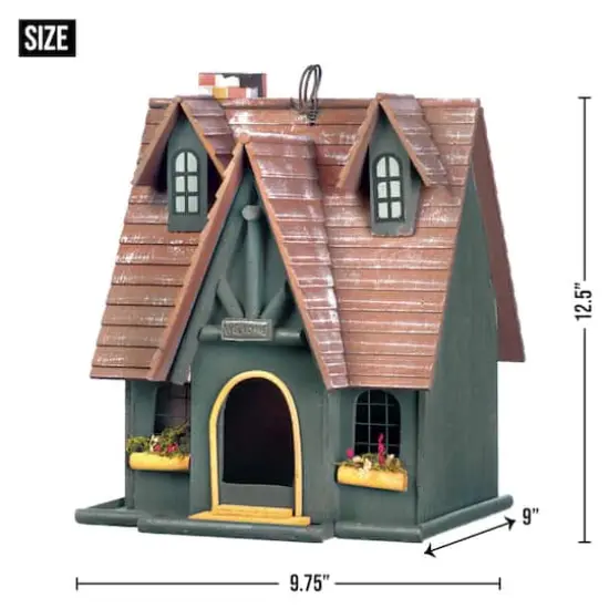 12.5" Magical Storybook Cottage Birdhouse {4}