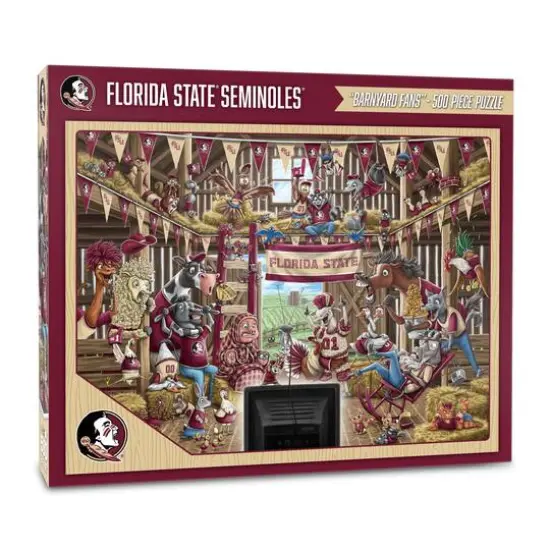 College Barnyard Fans 500 Piece Puzzle Florida State Seminoles {1}