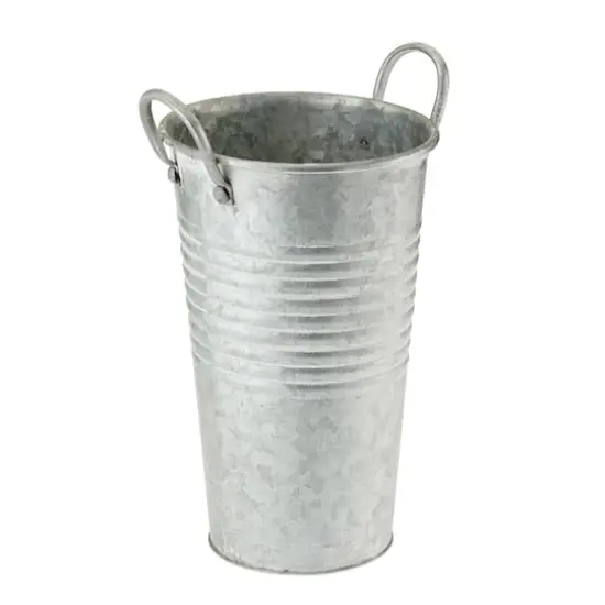 10" Whitewashed Galvanized French Bucket by Ashland&reg; {1}