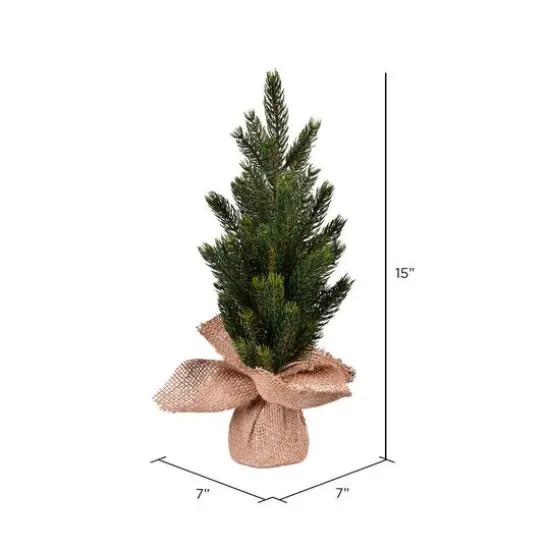 15" Unlit Balsam Fir Sapling Artificial Christmas Tree, 2ct. {4}