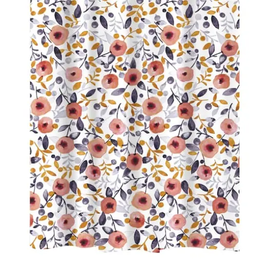 Bath Bliss Floral Design Shower Curtain {1}