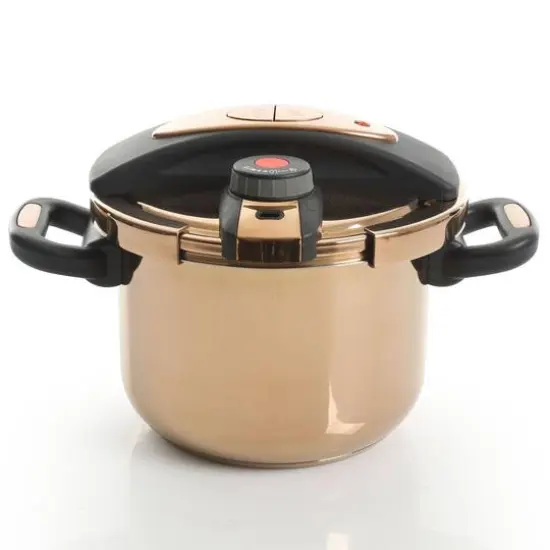 Kenmore&reg; Bloomfield 6qt. Rose Gold Aluminum Pressure Cooker {9}
