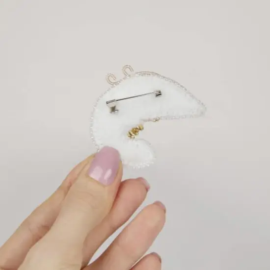 Crystal Art Beadwork Shrimp Brooch Kit {4}