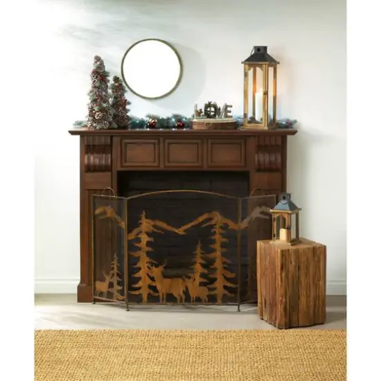 22.25" Simple Metal Top Wooden Lantern {4}