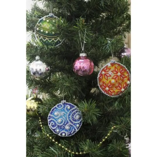 MP Studia Christmas Tree Decoration - Rowan Plastic Canvas Counted Cross Stitch Kit {3}