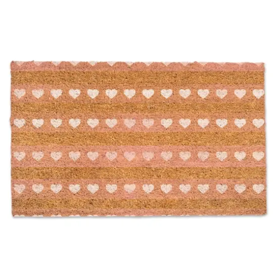 Watercolor Heart Lines 30" x 18" Door Mat {1}