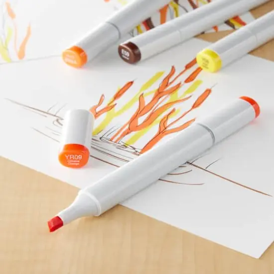 Copic&reg; Sketch Marker, Yellow Reds YR09 Chinese Orange {3}