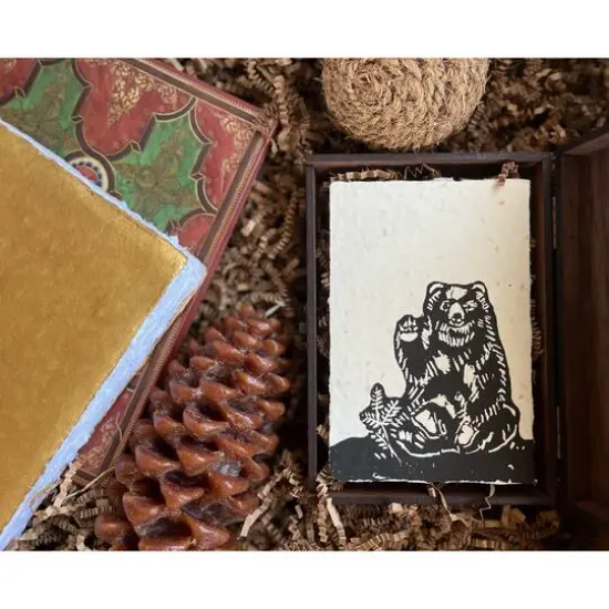 Awagami Thick Infused Handmade Postcards, 10ct. Sawdust/Wood Colors {7}