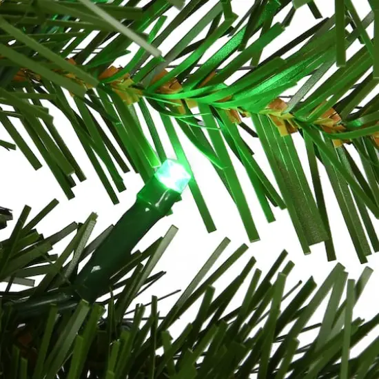 9ft. Norwood Fir Garland, Multi 4-Color LED Lights {6}