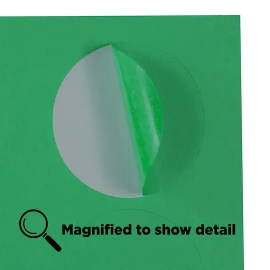 JAM Paper Circle Label Stickers Green {6}
