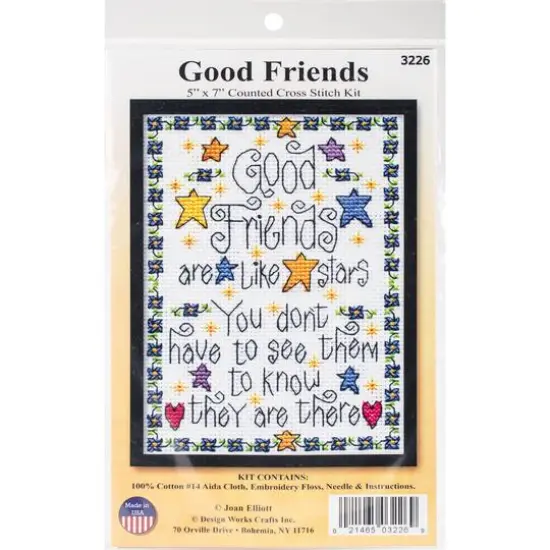 Design Works&trade; Good Friends Counted Cross Stitch Kit {1}