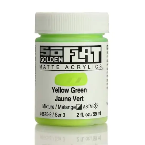 Golden&reg; 2oz. SoFlat Matte Acrylic Paint Yellow Green {1}