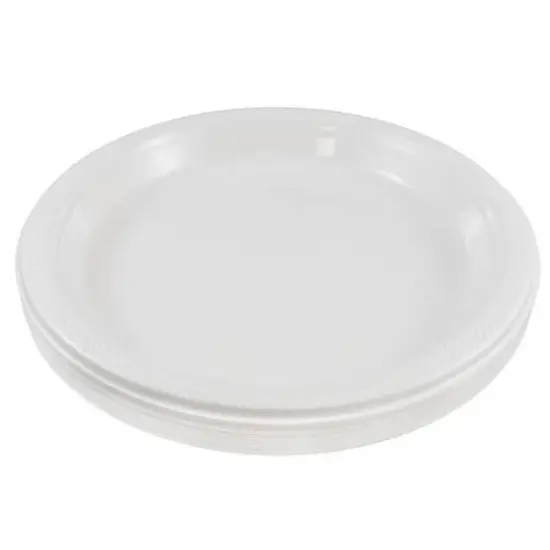 JAM Paper 10.25" Plastic Party Plates, 20ct. White {3}