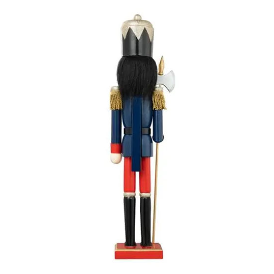 Glitzhome&reg; 24" Wooden Christmas Soldier Nutcracker {8}