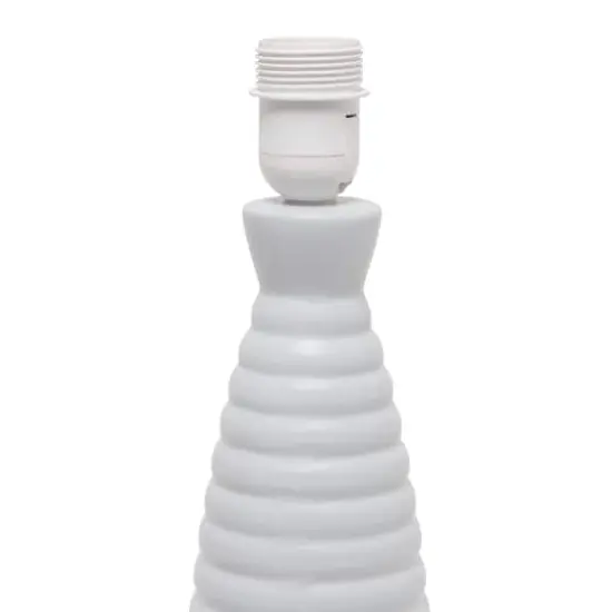 Simple Designs Alsace Bottle Table Lamp Gray {7}
