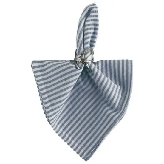 DII&reg; French Blue Seersucker Napkin, 6ct. {6}