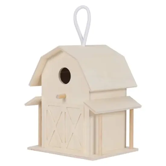 8" Wood Barn Birdhouse by Make Market&reg; {3}