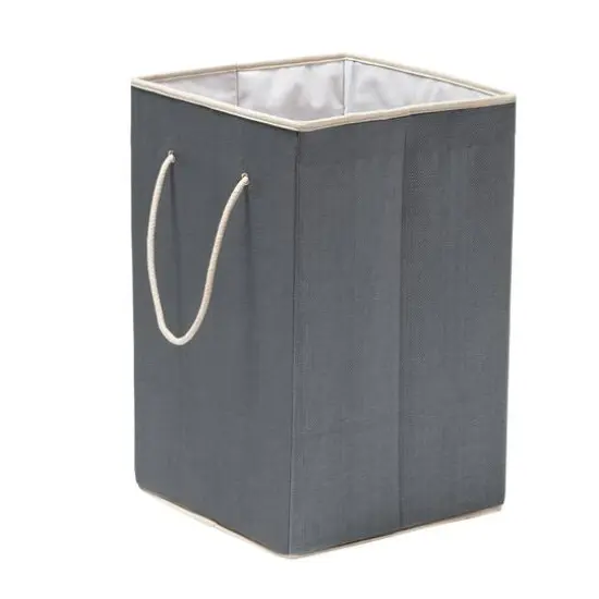 Honey Can Do Gray Large Square Hamper {4}