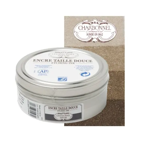 Charbonnel Etching Ink, 200mL Raw Umber {4}
