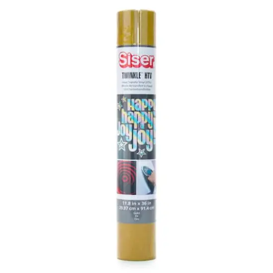 Siser&reg; Twinkle&trade; Heat Transfer Vinyl, 36" Gold {1}