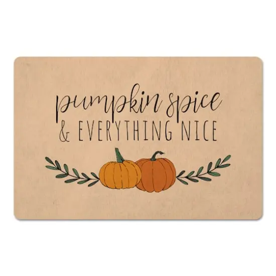 Pumpkin Spice & Everything Nice Floor Mat {1}