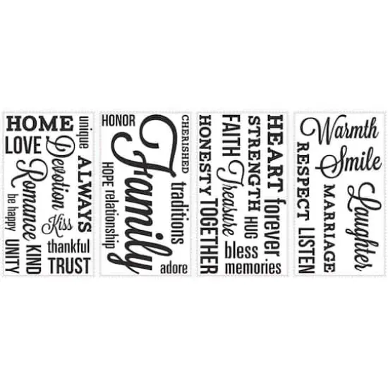 RoomMates Family Quote Peel & Stick Wall Decals {4}