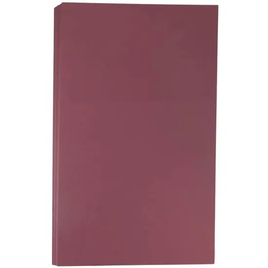 JAM Paper 8.5" x 14" 80lb. Matte Cover Cardstock Pack, 50 Sheets Burgundy {1}
