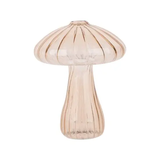4.5" Glass Mushroom Decorative Container by Ashland&reg; Light Pink {1}