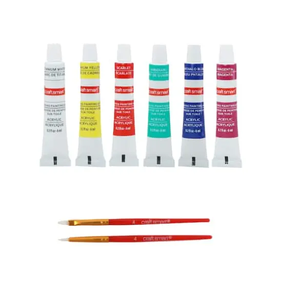 4" x 4" Retro Canvas Painting Kit by Craft Smart&reg; {7}