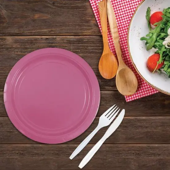 JAM Paper 9" Paper Party Plates, 50ct. Fuchsia Pink {5}
