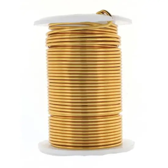 The Beadsmith&reg; Wire&trade; Elements 16 Gauge Tarnish-Resistant Wire Brass {6}