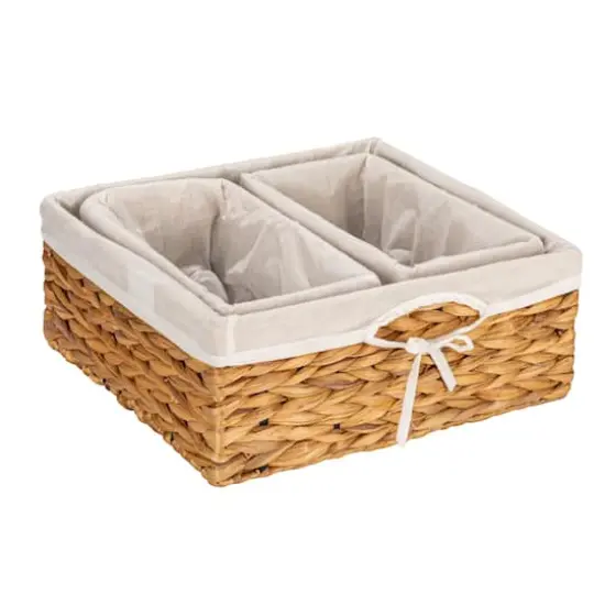 Water Hyacinth Wicker Basket Set {1}
