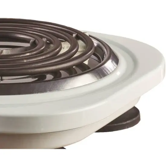 Brentwood White 1000W Double Electric Burner {8}