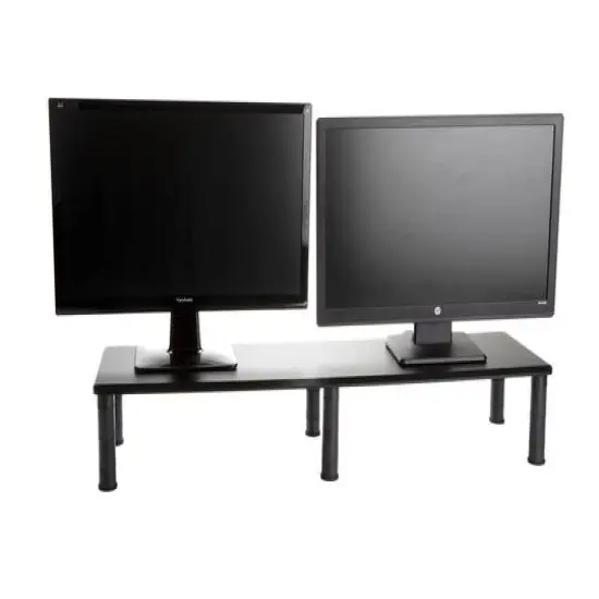 Mind Reader Black Large Dual Monitor Stand {12}