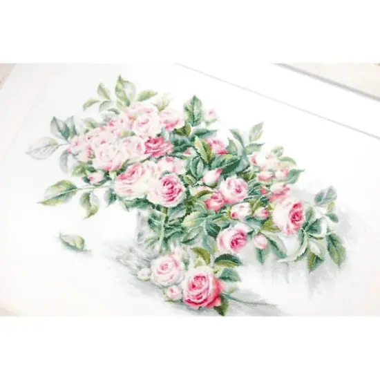 Luca-s Bouquet Of Pink Roses Counted Cross Stitch Kit {4}