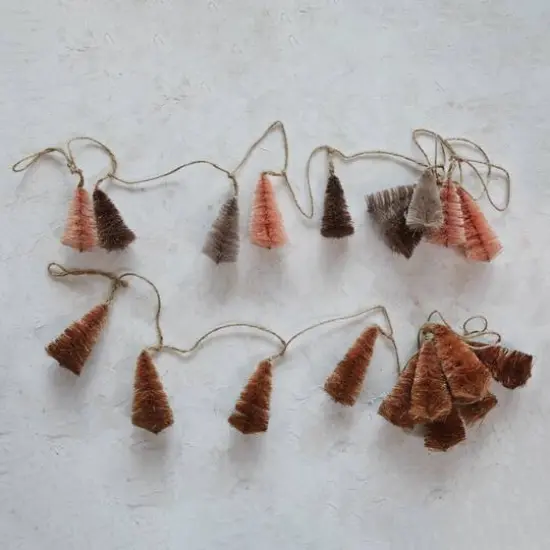 Hello Honey&reg; 5ft. Multicolor Sisal Bottle Brush Tree Garland {4}