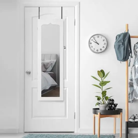 Classic White Full Door Jewelry Armoire {10}