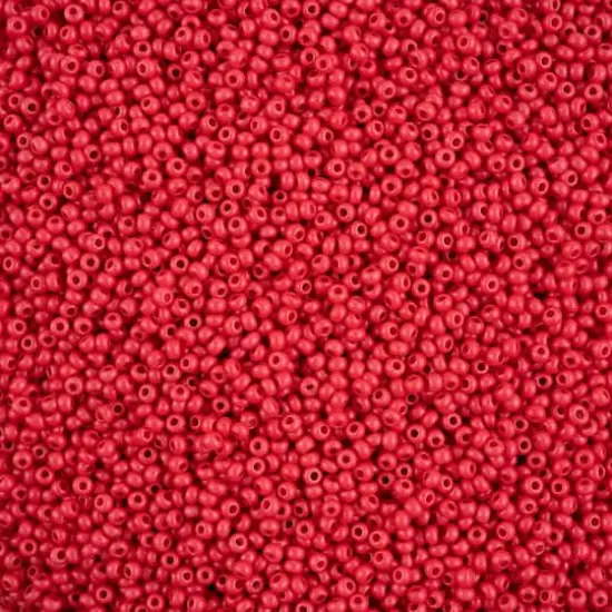 John Bead Terra Intensive 10/0 Czech Glass Seed Beads, 500g Red Matte {1}