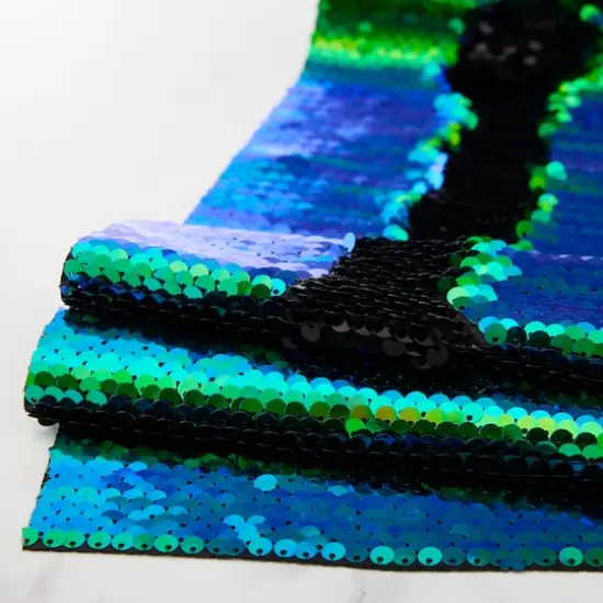 5.375" x 1yd. Mermaid Reversible Sequin Ribbon by Celebrate It™ {3}