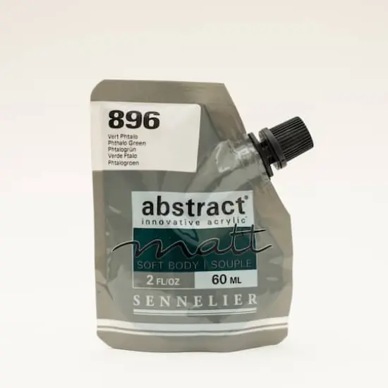 Sennelier Matt Abstract&reg; Acrylic, 60mL 896 Phthalo Green {1}